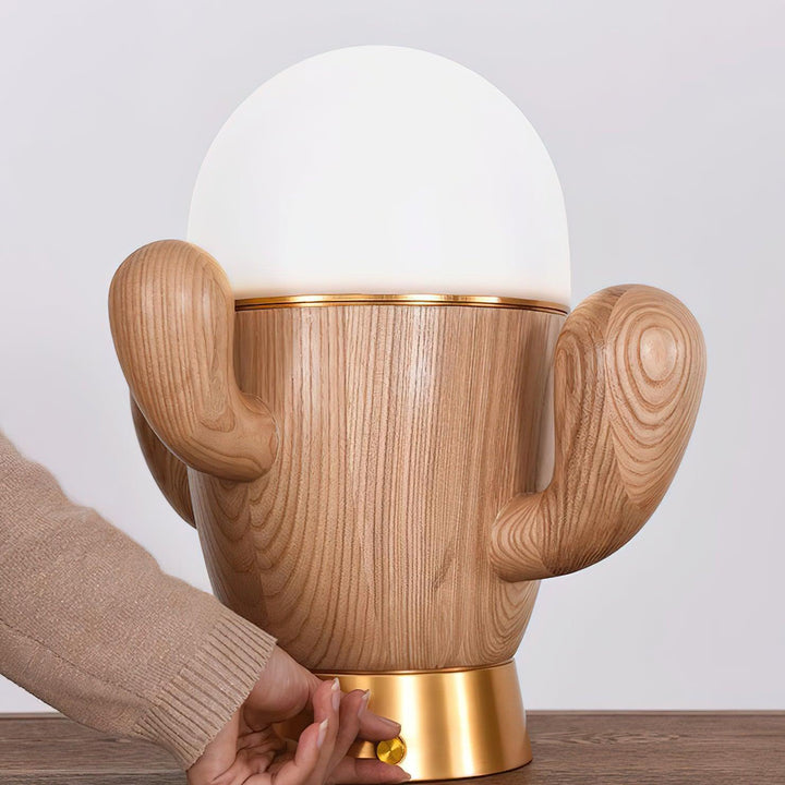 Wooden Cactus Table Lamp - Vakkerlight