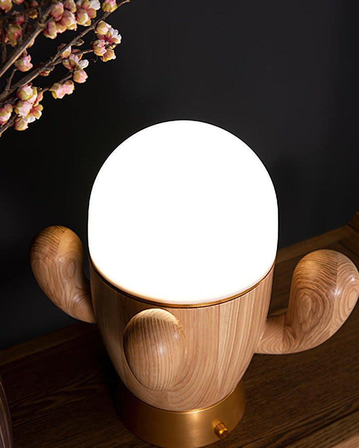 Wooden Cactus Table Lamp - Vakkerlight