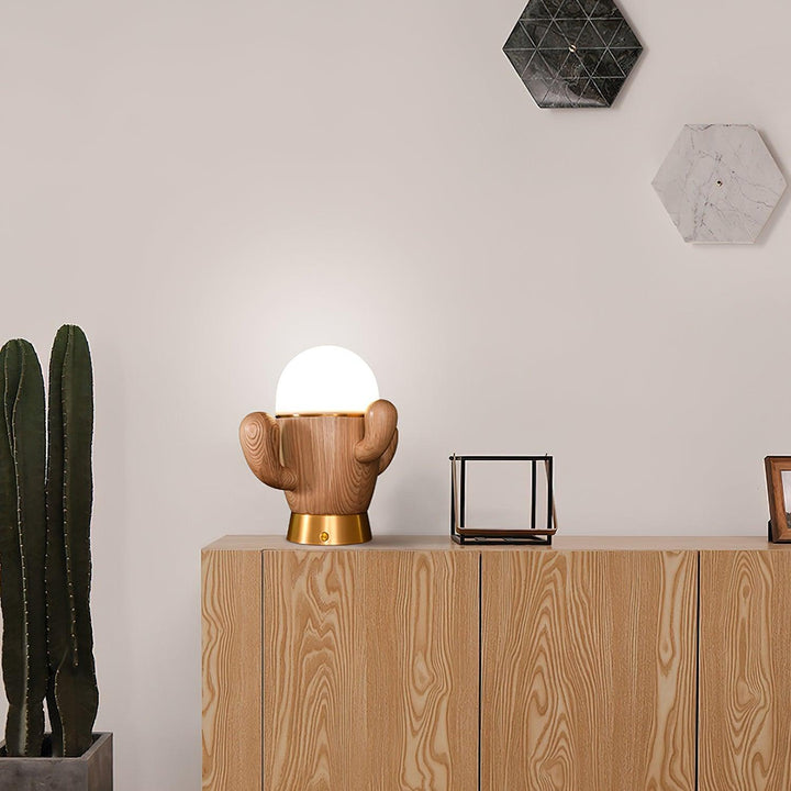 Wooden Cactus Table Lamp - Vakkerlight