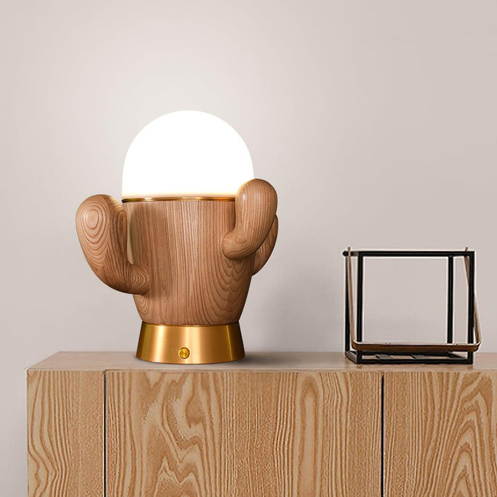 Wooden Cactus Table Lamp - Vakkerlight