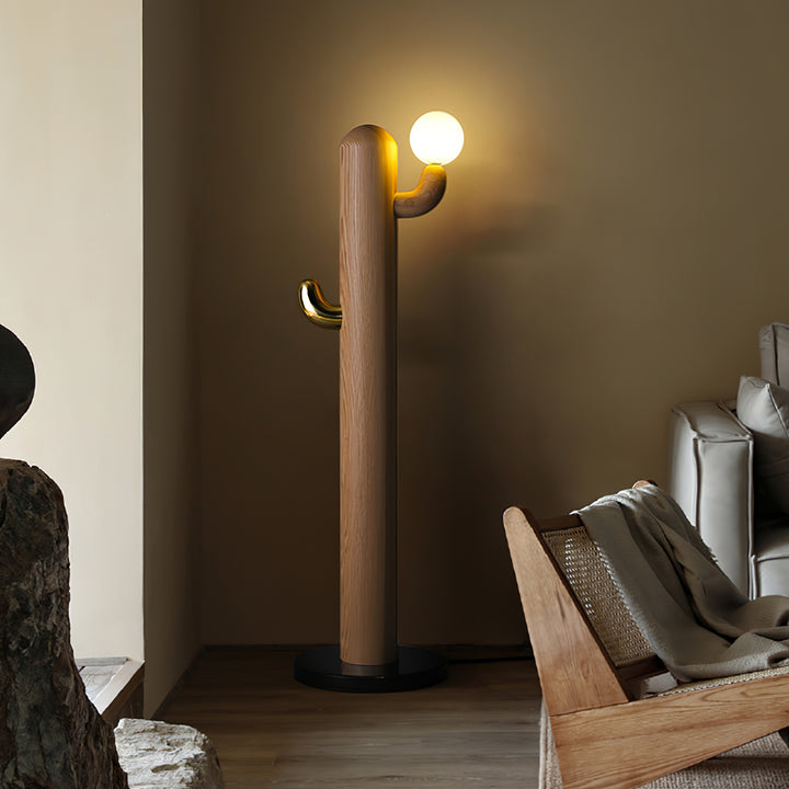 Cactus Wood Floor Lamp - Vakkerlight