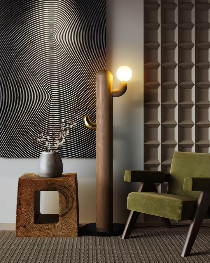 Cactus Wood Floor Lamp - Vakkerlight