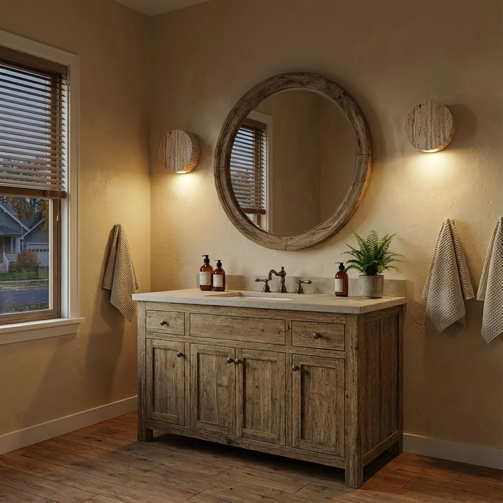 Caelan Travertine Wall Sconce - Vakkerlight