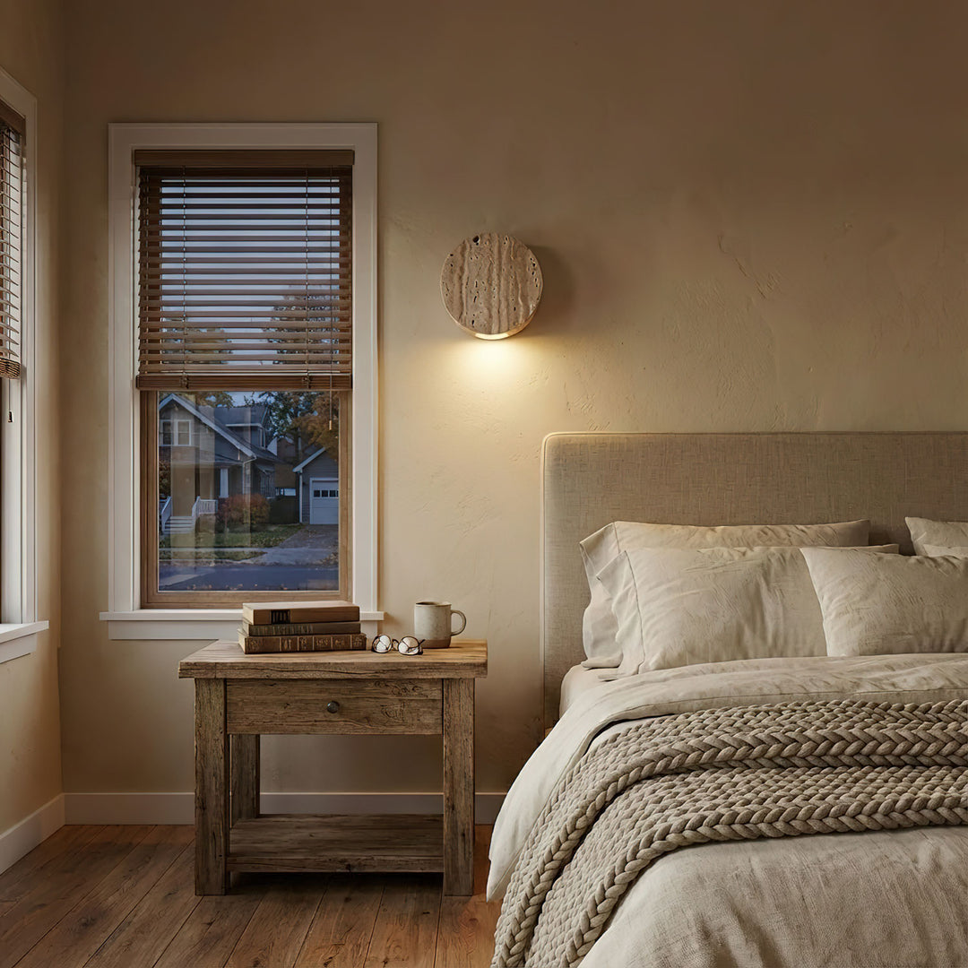 Caelan Travertine Wall Sconce - Vakkerlight