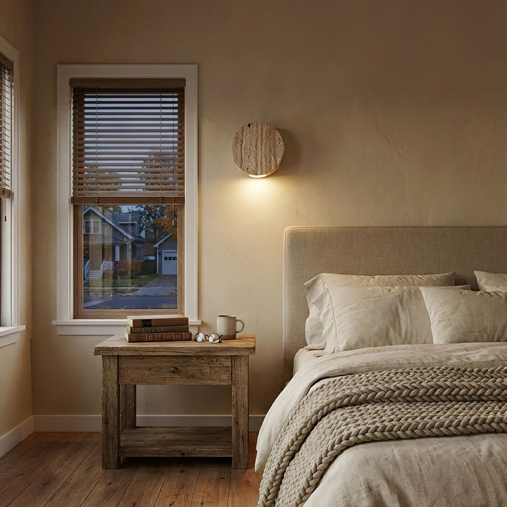 Caelan Travertine Wall Sconce - Vakkerlight