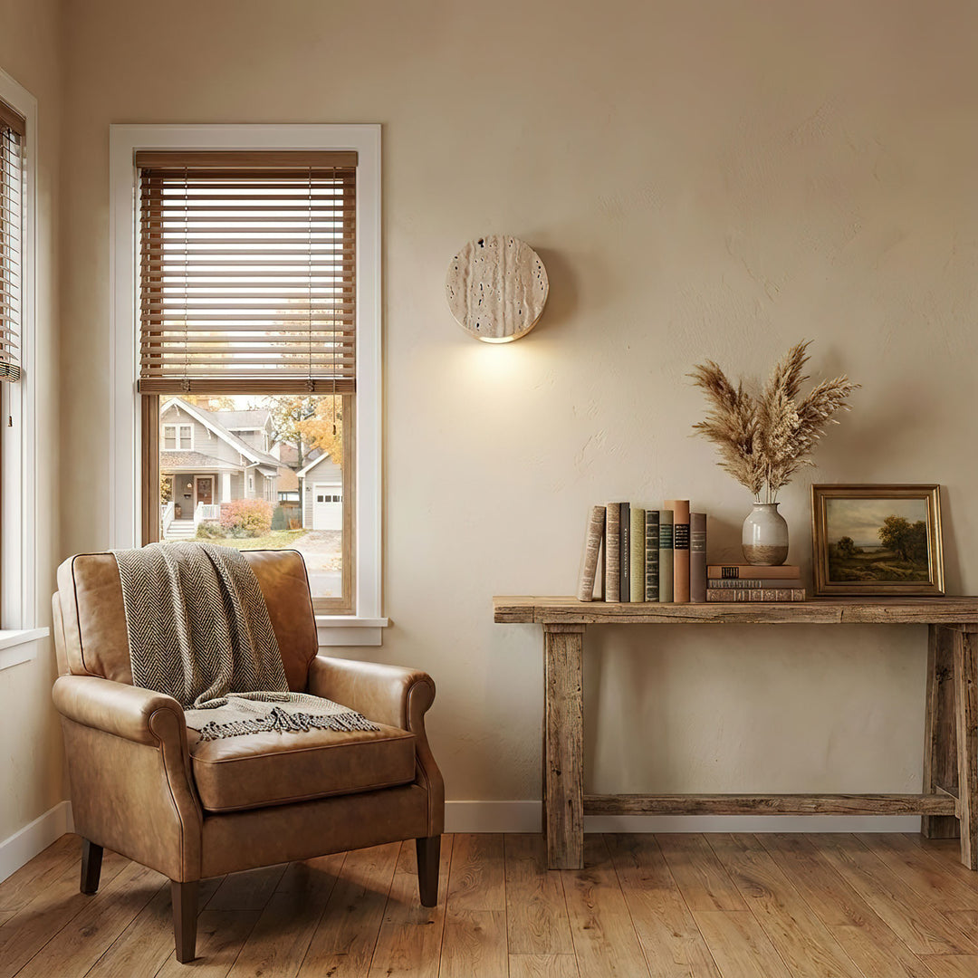 Caelan Travertine Wall Sconce - Vakkerlight