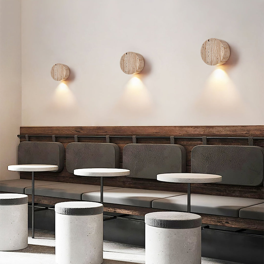 Caelan Travertine Wall Sconce - Vakkerlight