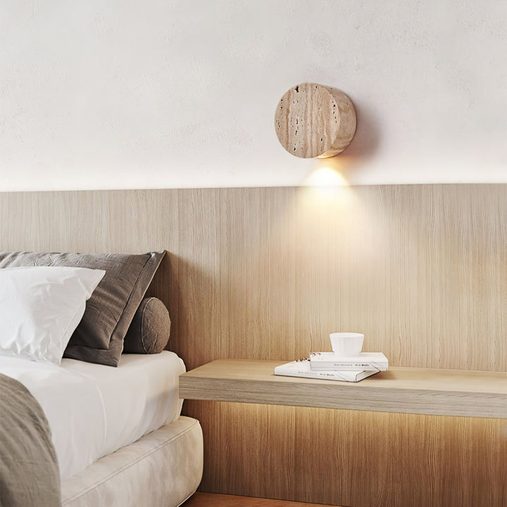 Caelan Travertine Wall Sconce - Vakkerlight