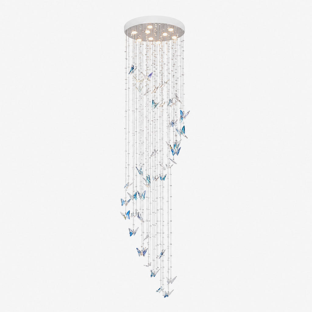 Caelira LED K9 Crystal Spiral Chandelier