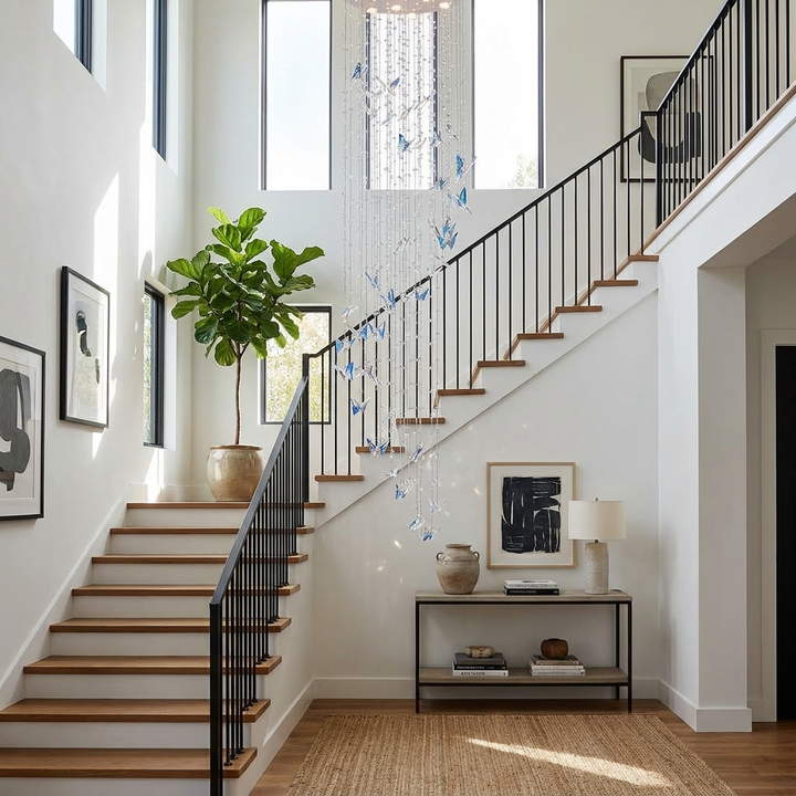 Caelira LED K9 Crystal Spiral Chandelier