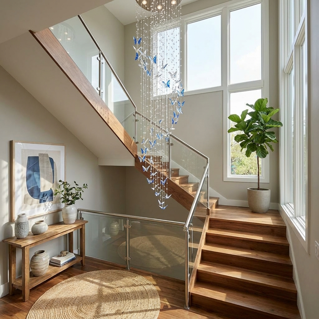 Caelira LED K9 Crystal Spiral Chandelier