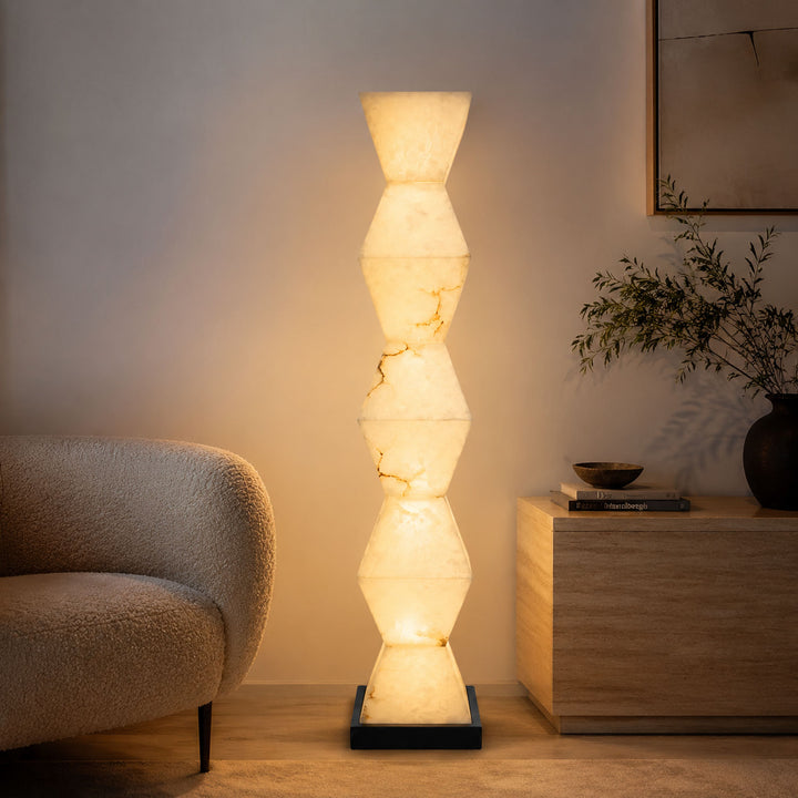 Cairn Alabaster Floor Lamp - Vakkerlight
