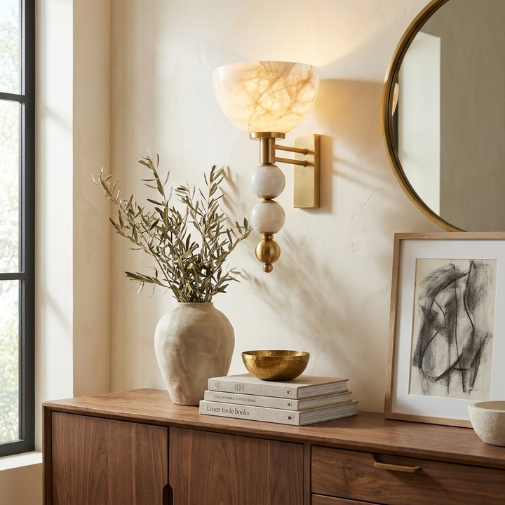 Cairn Alabaster Wall Sconce