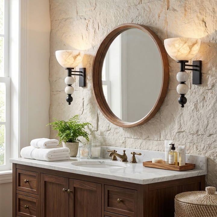Cairn Alabaster Wall Sconce