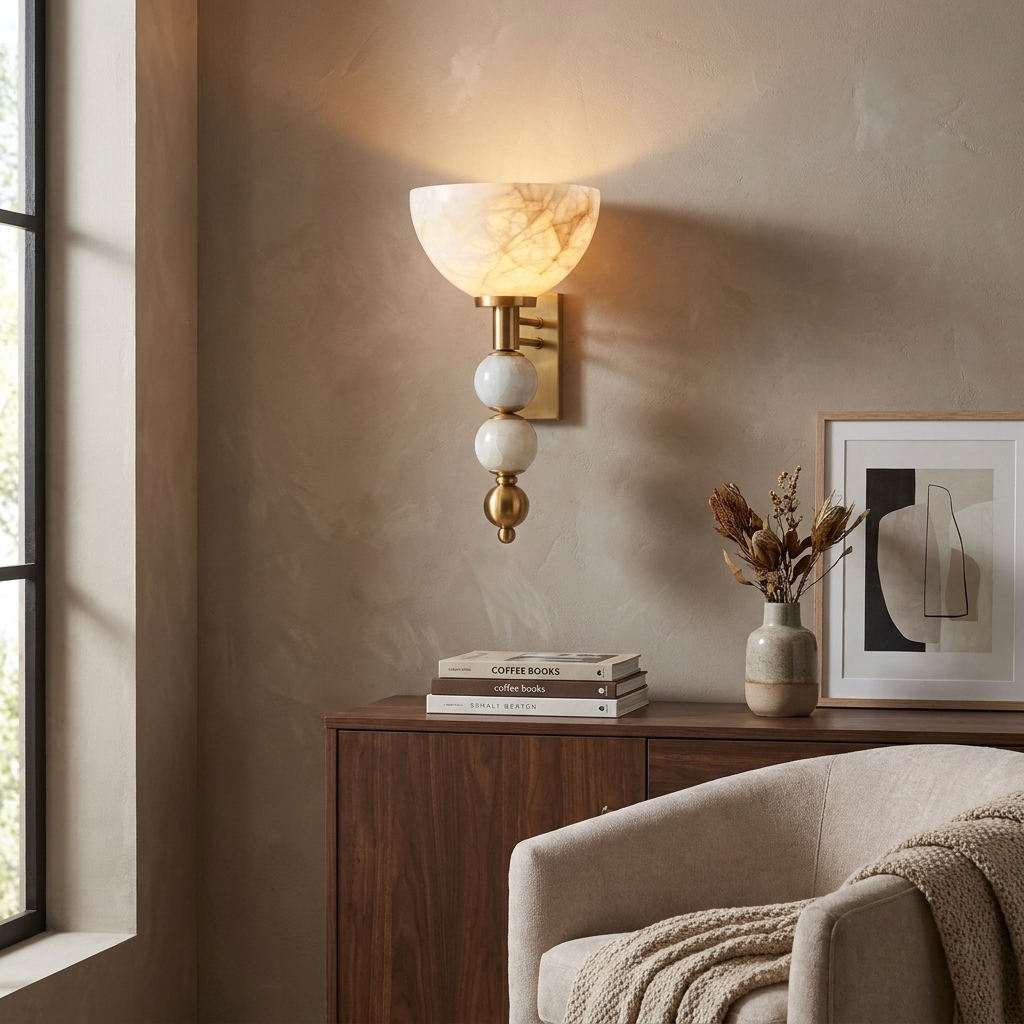 Cairn Alabaster Wall Sconce