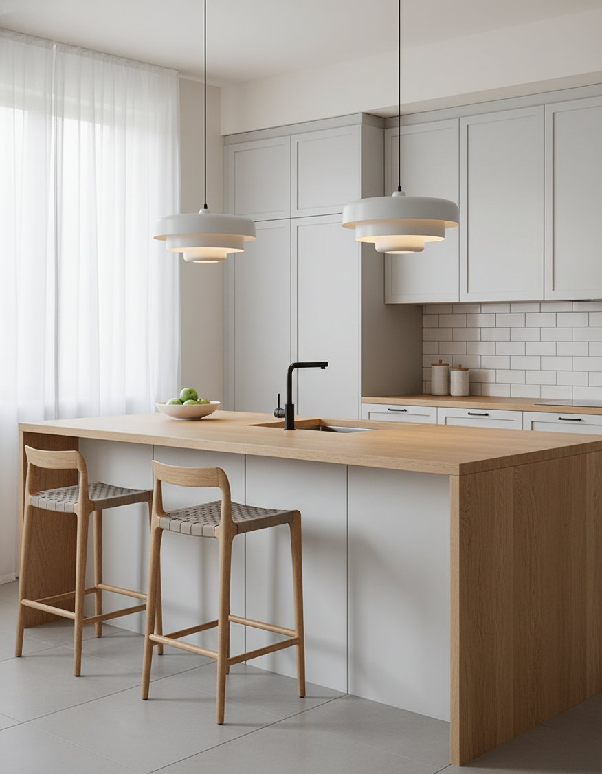 Cakora Bauhaus Metal Pendant Light