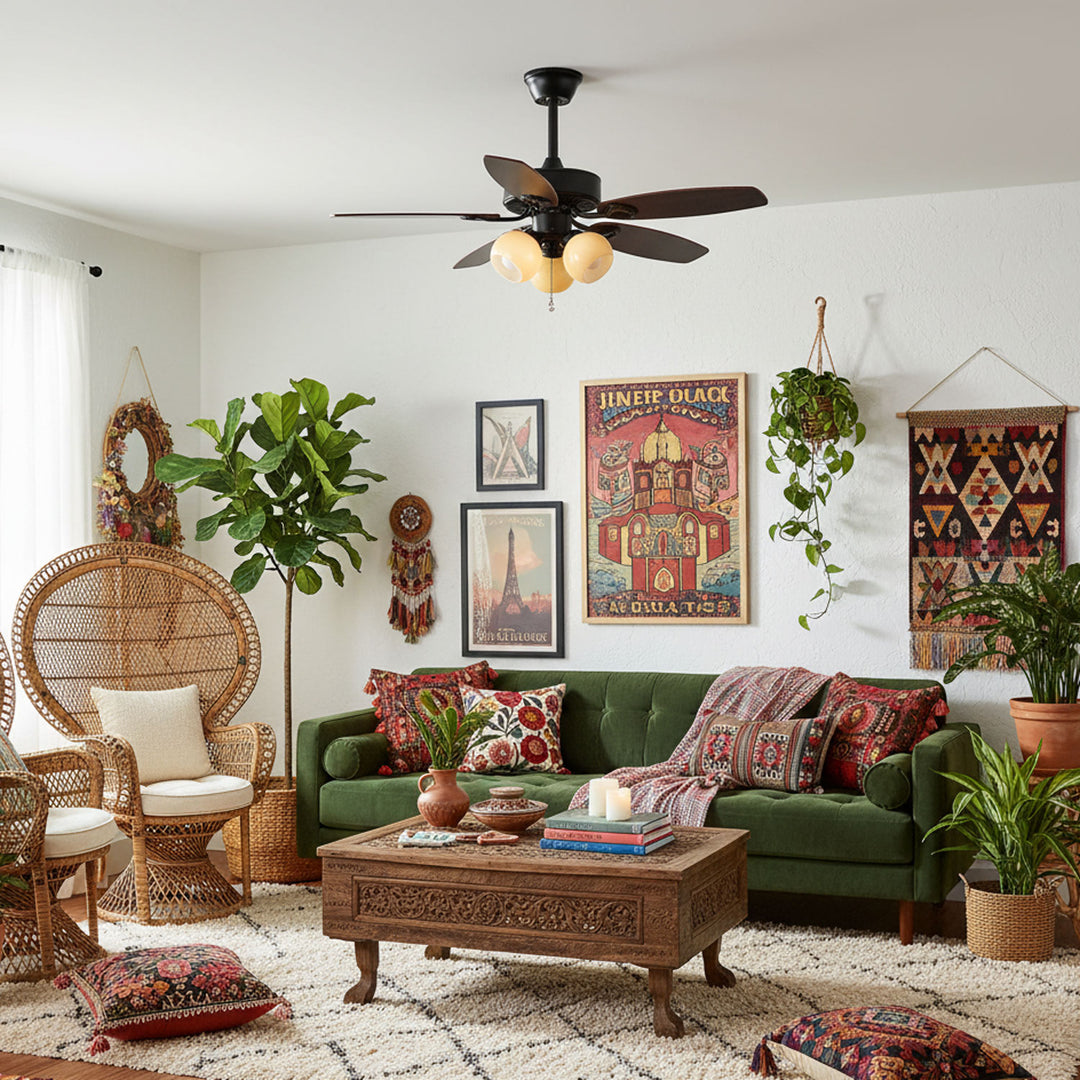 Calantha Bloom Ceiling Fan Light - Vakkerlight