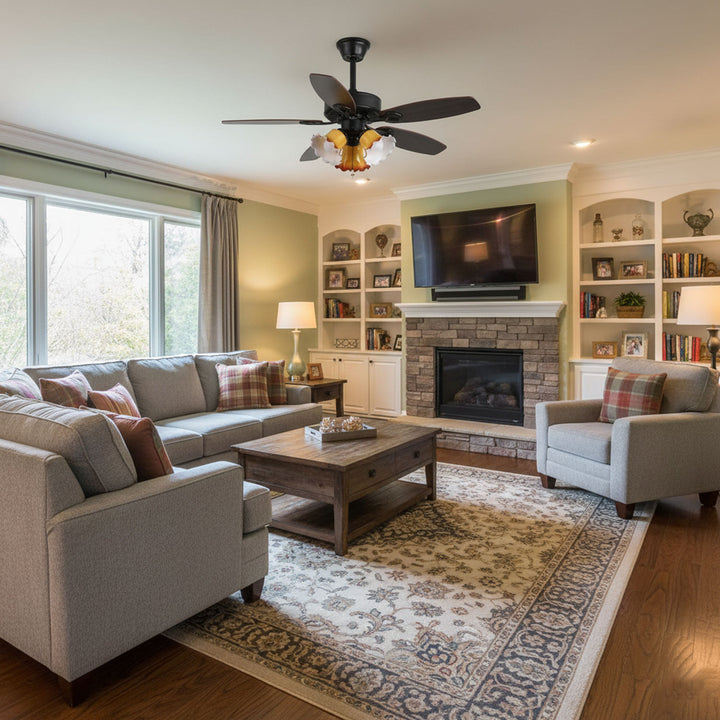 Calantha Bloom Ceiling Fan Light - Vakkerlight