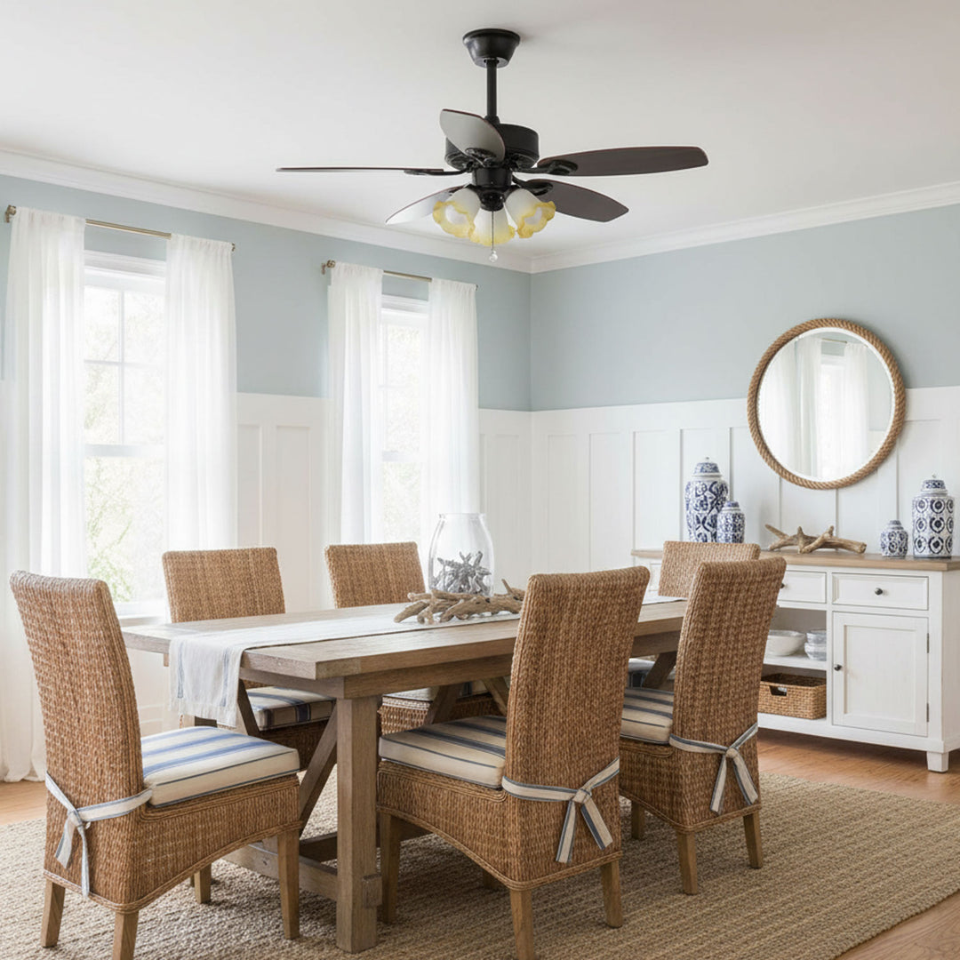 Calantha Bloom Ceiling Fan Light - Vakkerlight