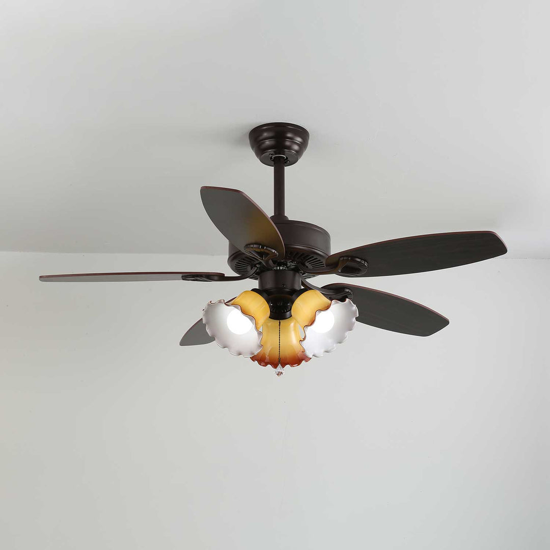 Calantha Bloom Ceiling Fan Light - Vakkerlight
