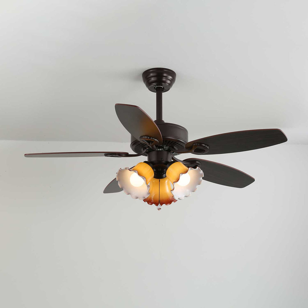 Calantha Bloom Ceiling Fan Light - Vakkerlight