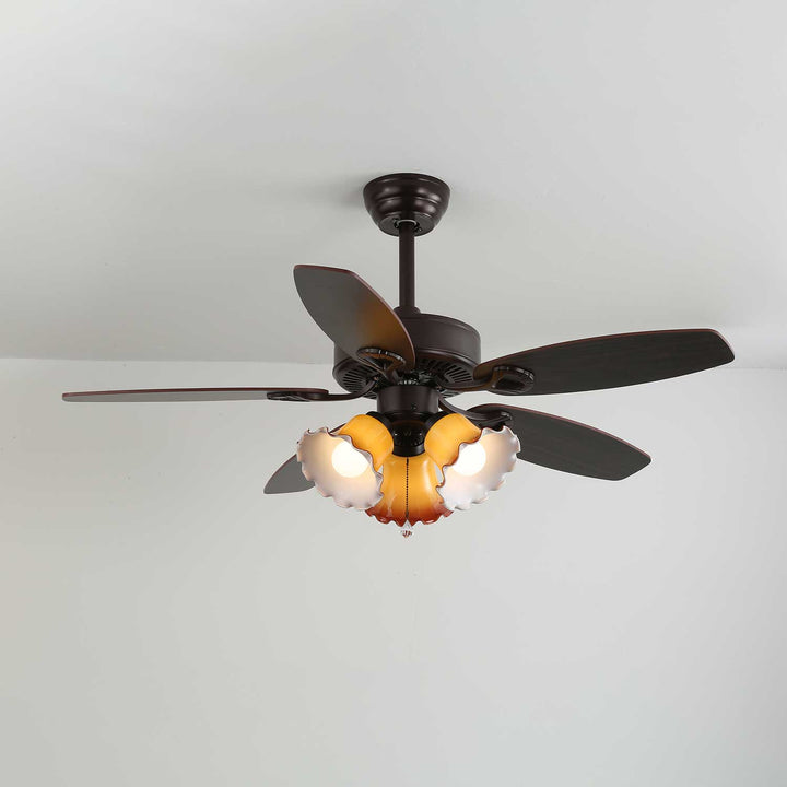 Calantha Bloom Ceiling Fan Light - Vakkerlight