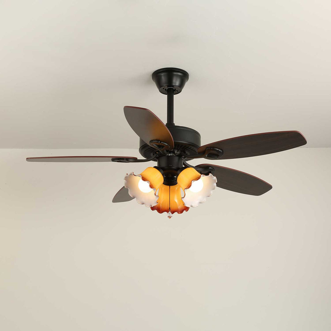 Calantha Bloom Ceiling Fan Light - Vakkerlight
