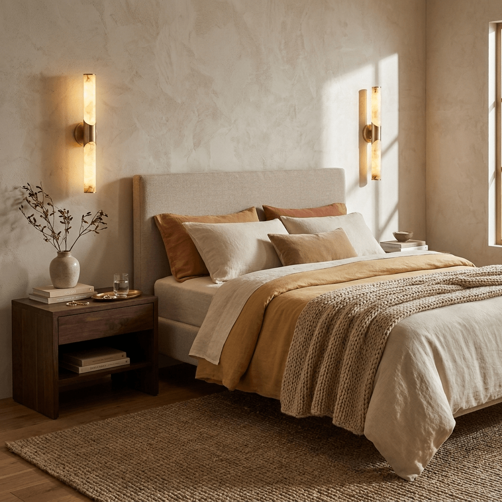 Calcedonia Alabaster Tube Wall Sconce - Vakkerlight