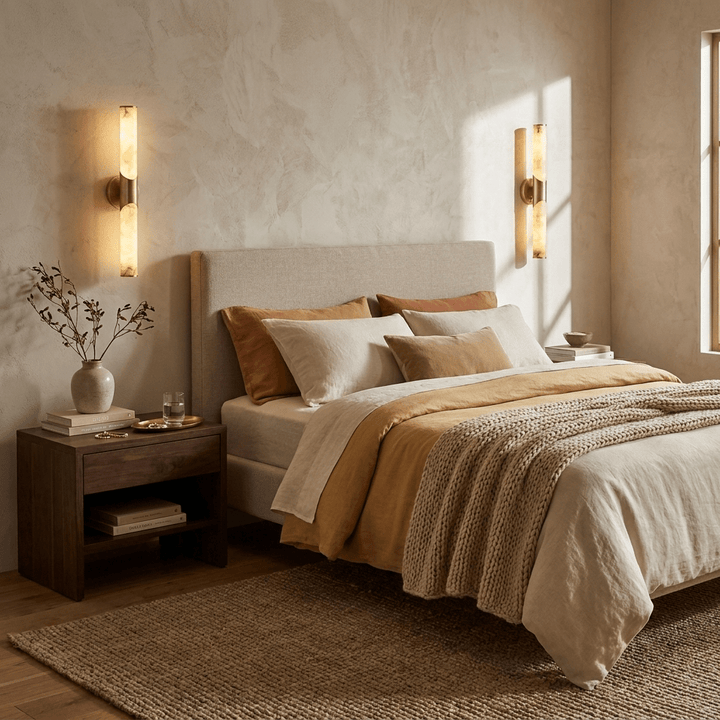 Calcedonia Alabaster Tube Wall Sconce - Vakkerlight