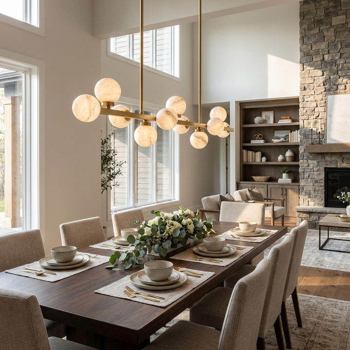 Calder Alabaster Chandelier