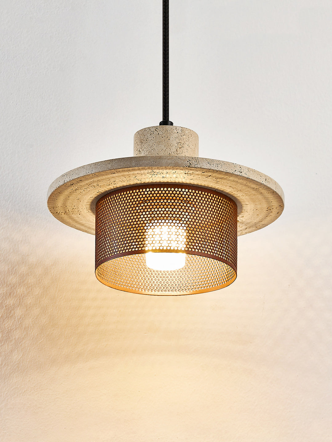 Caldera Travertine Mesh Pendant Lamp - Vakkerlight