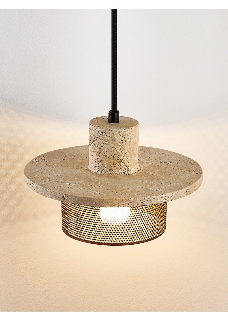 Caldera Travertine Mesh Pendant Lamp - Vakkerlight