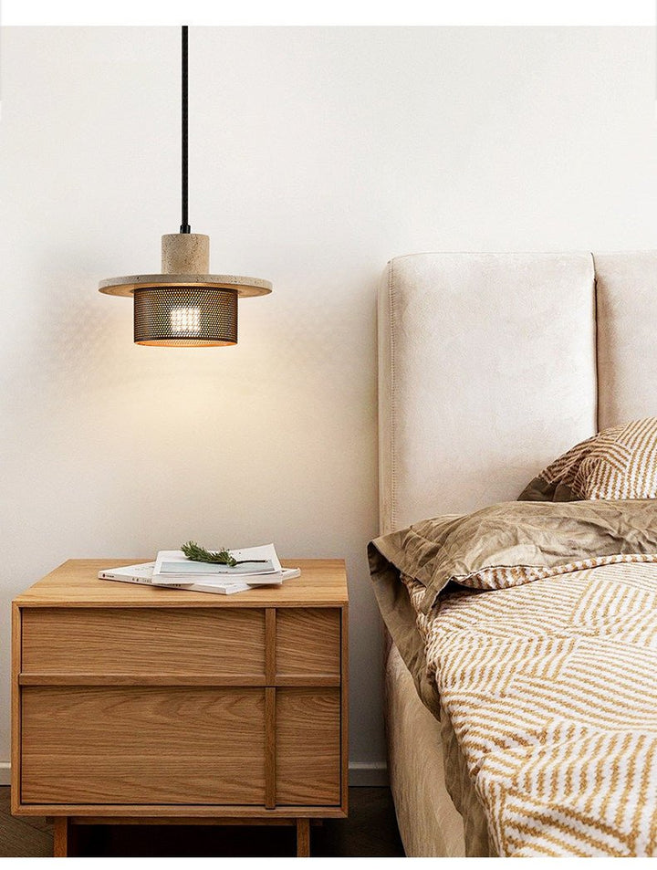 Caldera Travertine Mesh Pendant Lamp - Vakkerlight