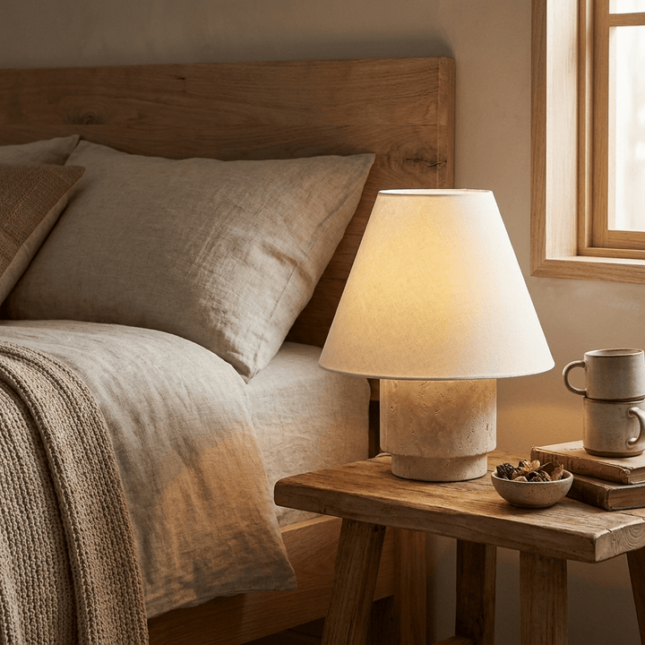 Caldera Travertine Table Lamp - Vakkerlight