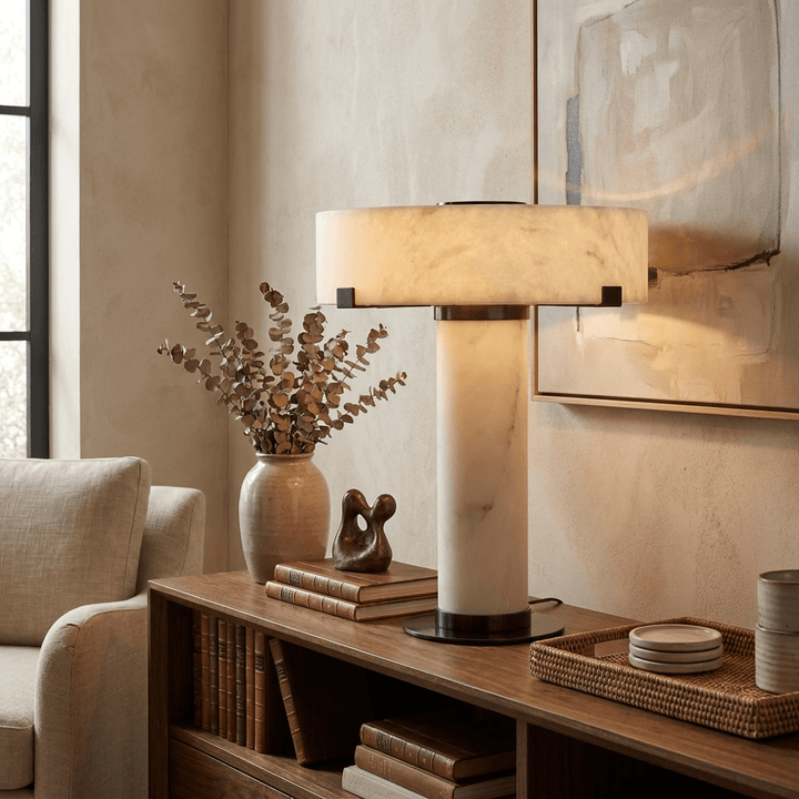 Calix Alabaster Table Lamp - Vakkerlight