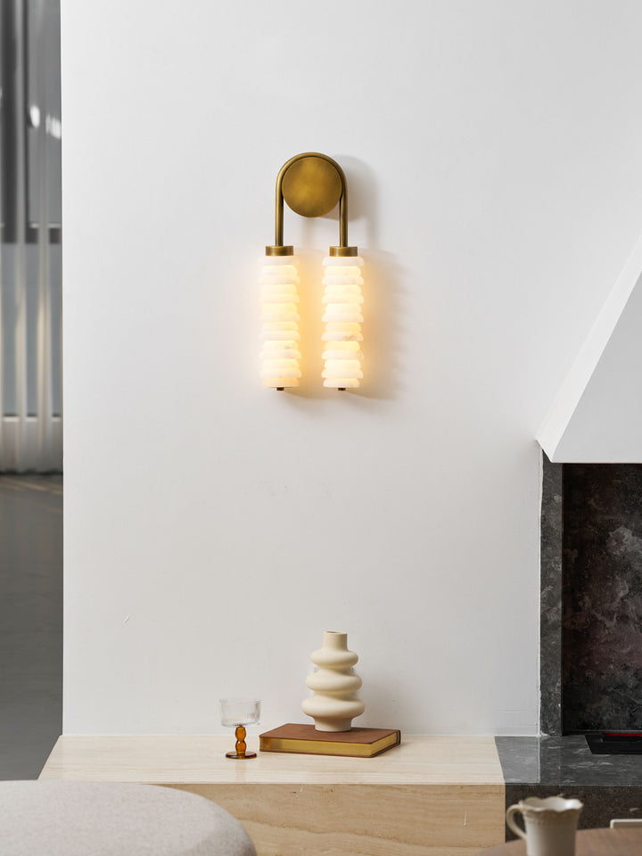 Calla Ribbed Alabaster Sconce - Vakkerlight