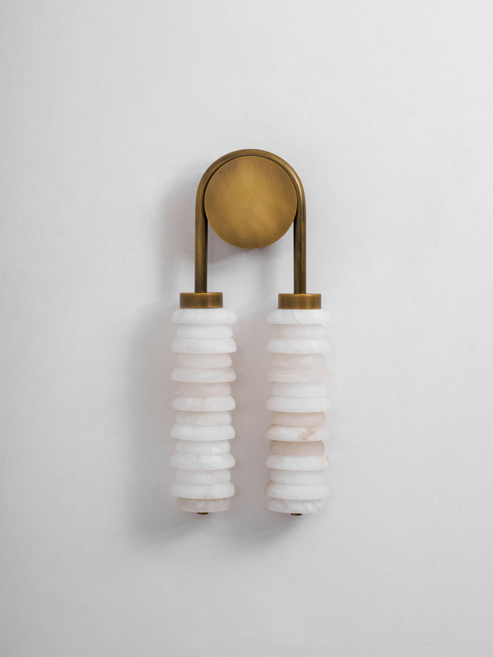 Calla Ribbed Alabaster Sconce - Vakkerlight