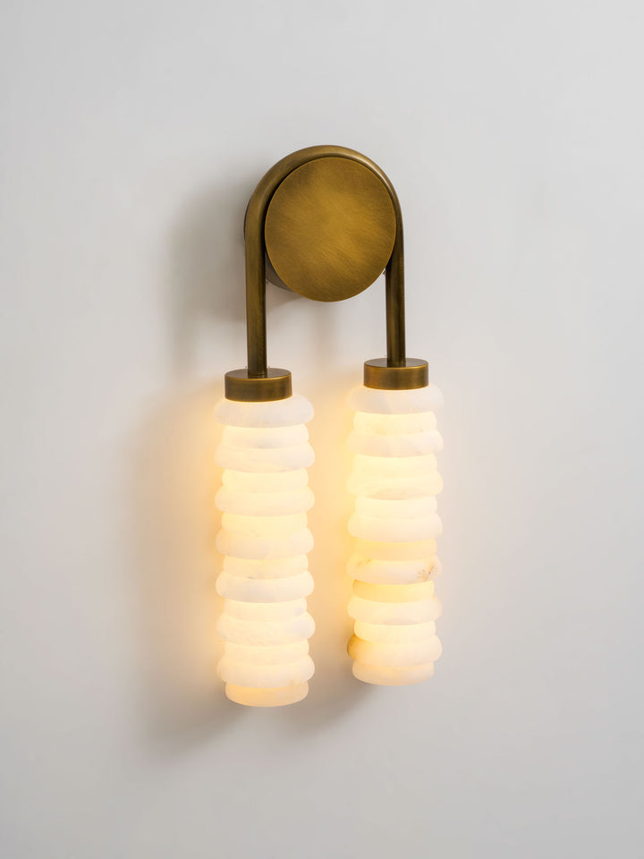 Calla Ribbed Alabaster Sconce - Vakkerlight