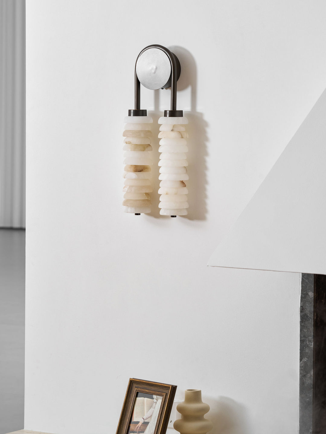 Calla Ribbed Alabaster Sconce - Vakkerlight