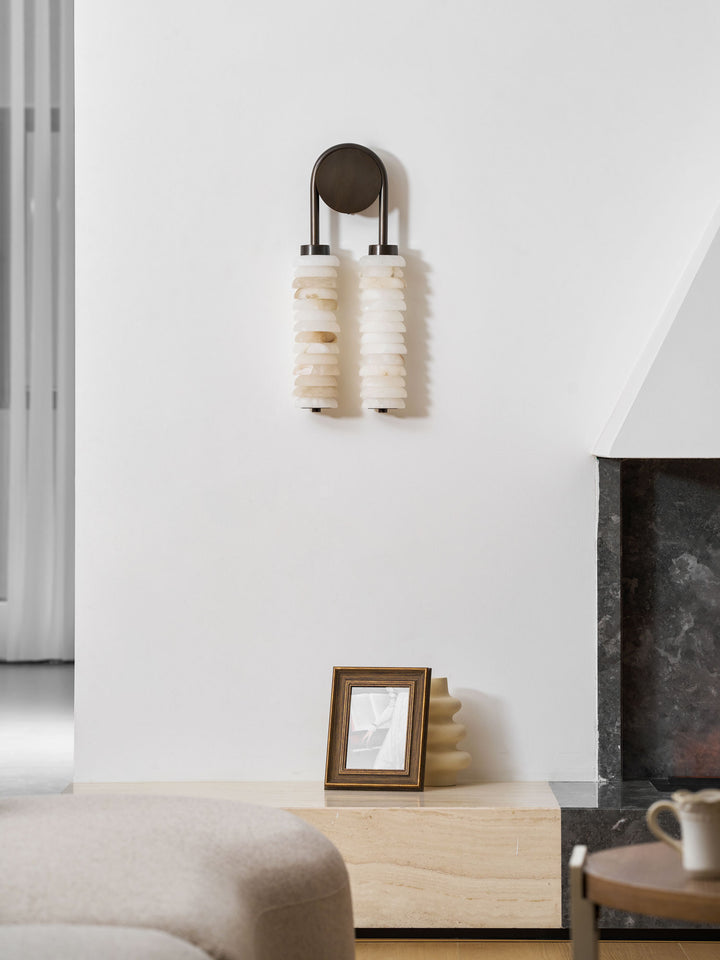 Calla Ribbed Alabaster Sconce - Vakkerlight