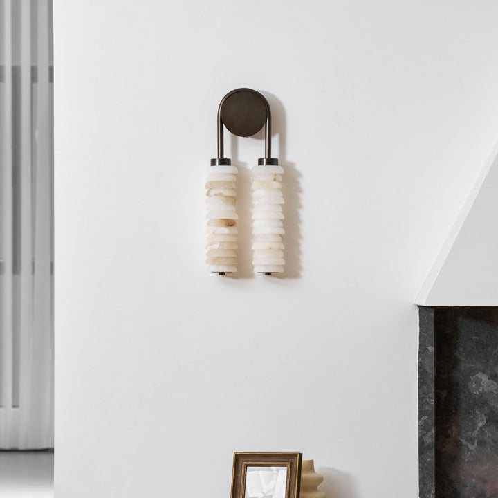 Calla Ribbed Alabaster Sconce - Vakkerlight