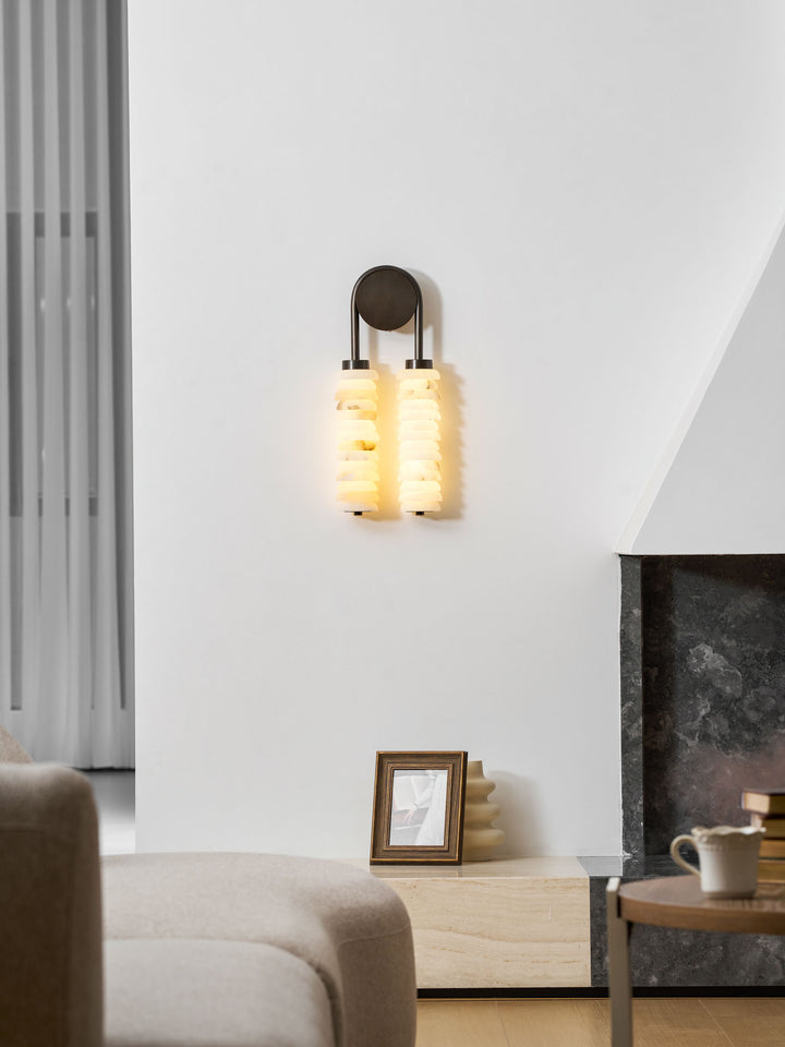 Calla Ribbed Alabaster Sconce - Vakkerlight