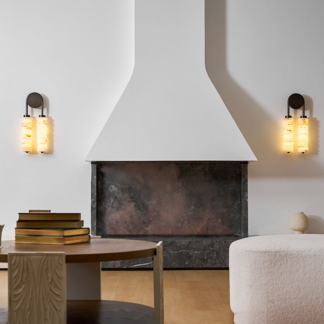 Calla Ribbed Alabaster Sconce - Vakkerlight