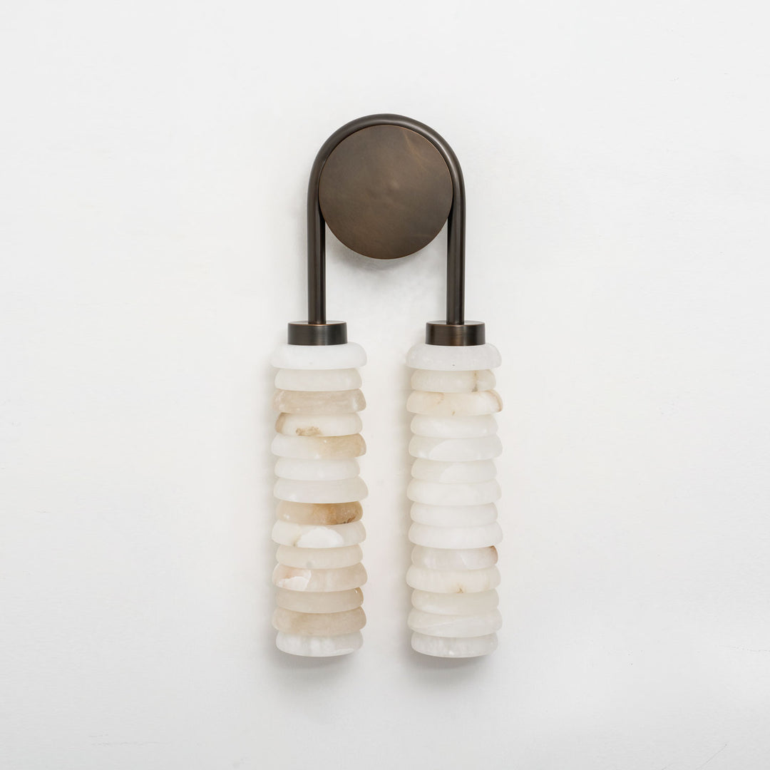 Calla Ribbed Alabaster Sconce - Vakkerlight