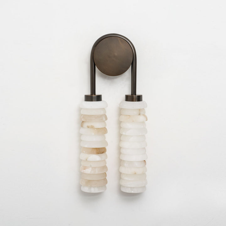 Calla Ribbed Alabaster Sconce - Vakkerlight
