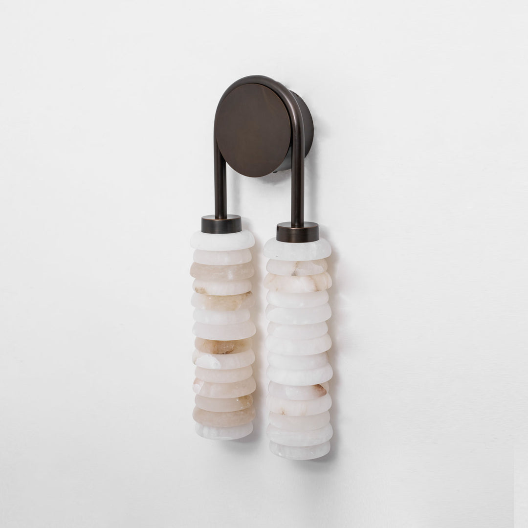 Calla Ribbed Alabaster Sconce - Vakkerlight