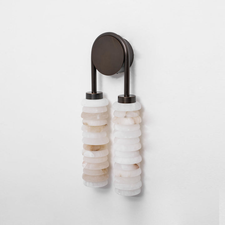 Calla Ribbed Alabaster Sconce - Vakkerlight