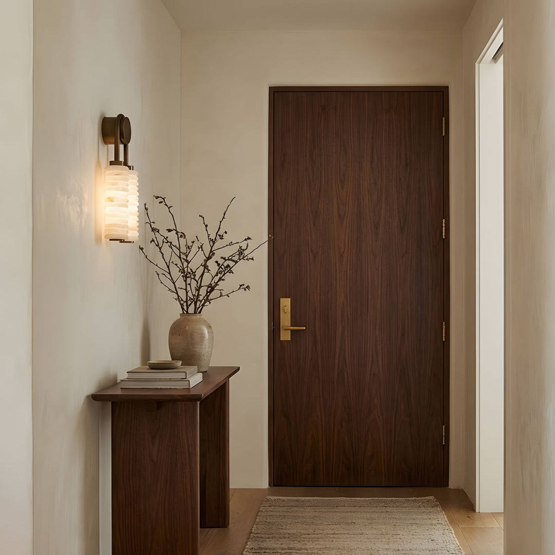 Calla Ribbed Alabaster Sconce - Vakkerlight