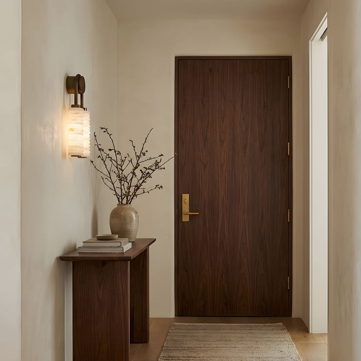 Calla Ribbed Alabaster Sconce - Vakkerlight