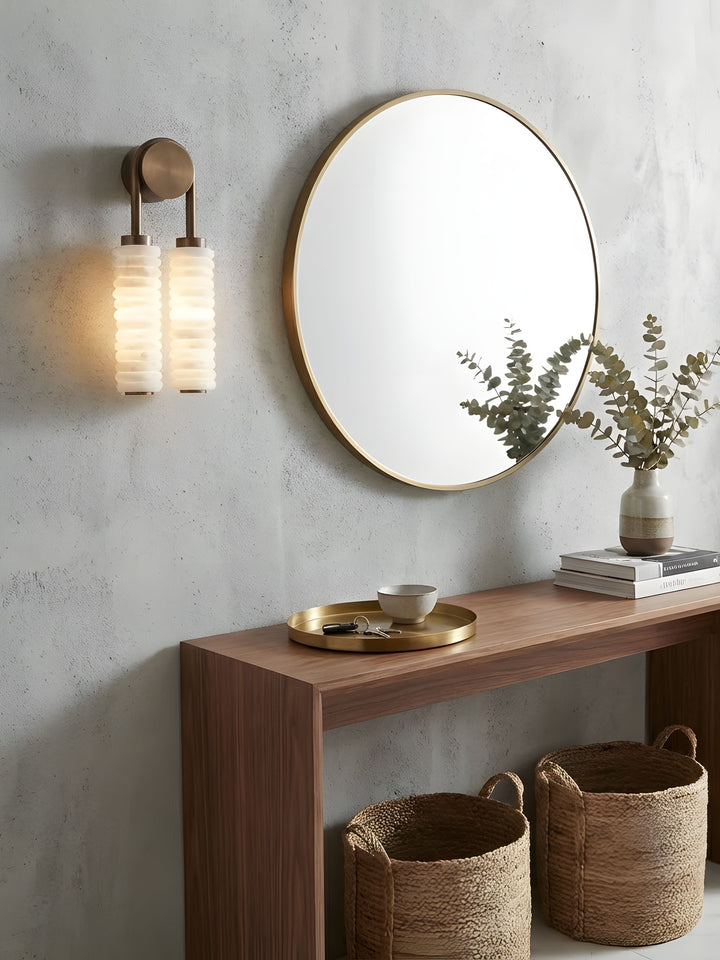 Calla Ribbed Alabaster Sconce - Vakkerlight
